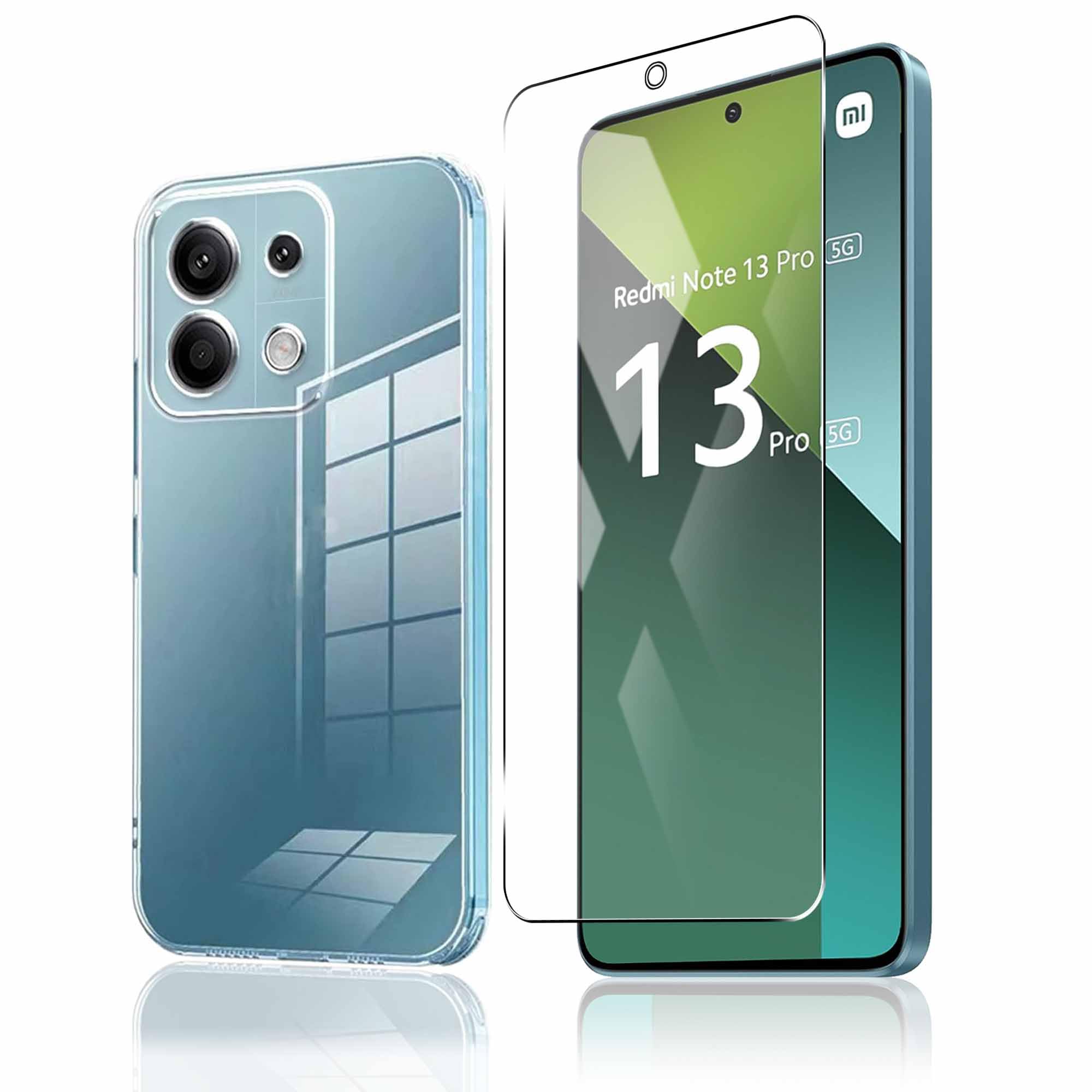 スマートフォンケース 強化ガラスフィルムセット 全透明 TPU ソフト カバー 耐衝撃 落下防止 傷防止 黄変防止 高透過率 硬度9H 薄型 軽量 撥油 防指紋 飛散防止