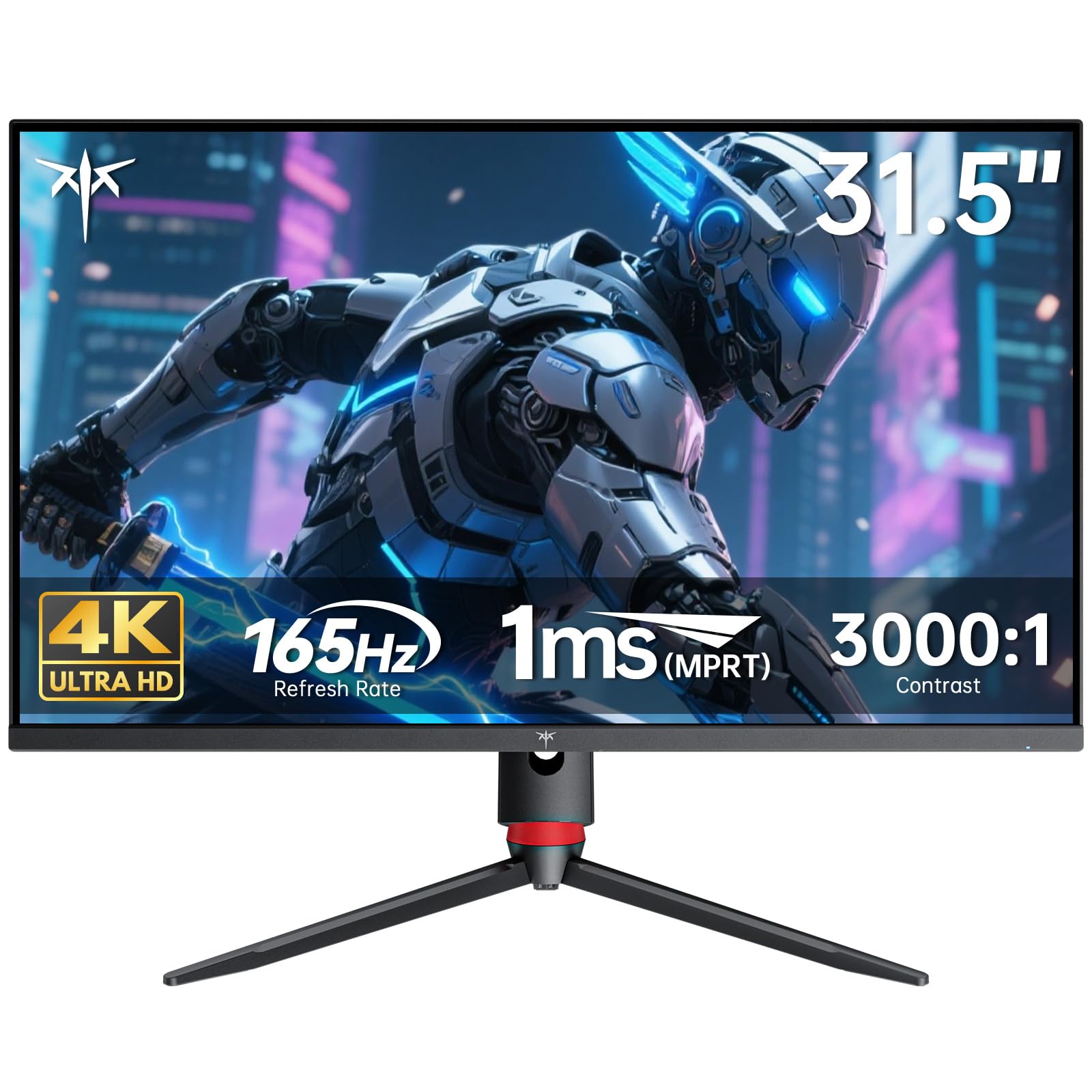ゲーミングモニター 32インチ 4K 165Hz 高速IPSパネル UHD 1ms アダプティブ同期 HDMI 2.1 ディスプレイポート 1.4 チルト 高さ調整 VESA対応