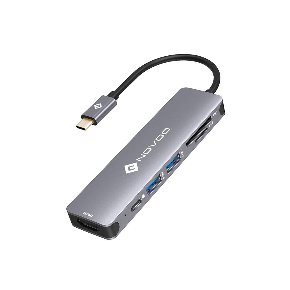 USBハブ 6in1 Type-C 変換アダプター HDMI 4K出力 PD急速充電100W USB3.0ポート SDカードリーダー ドッキングステーション