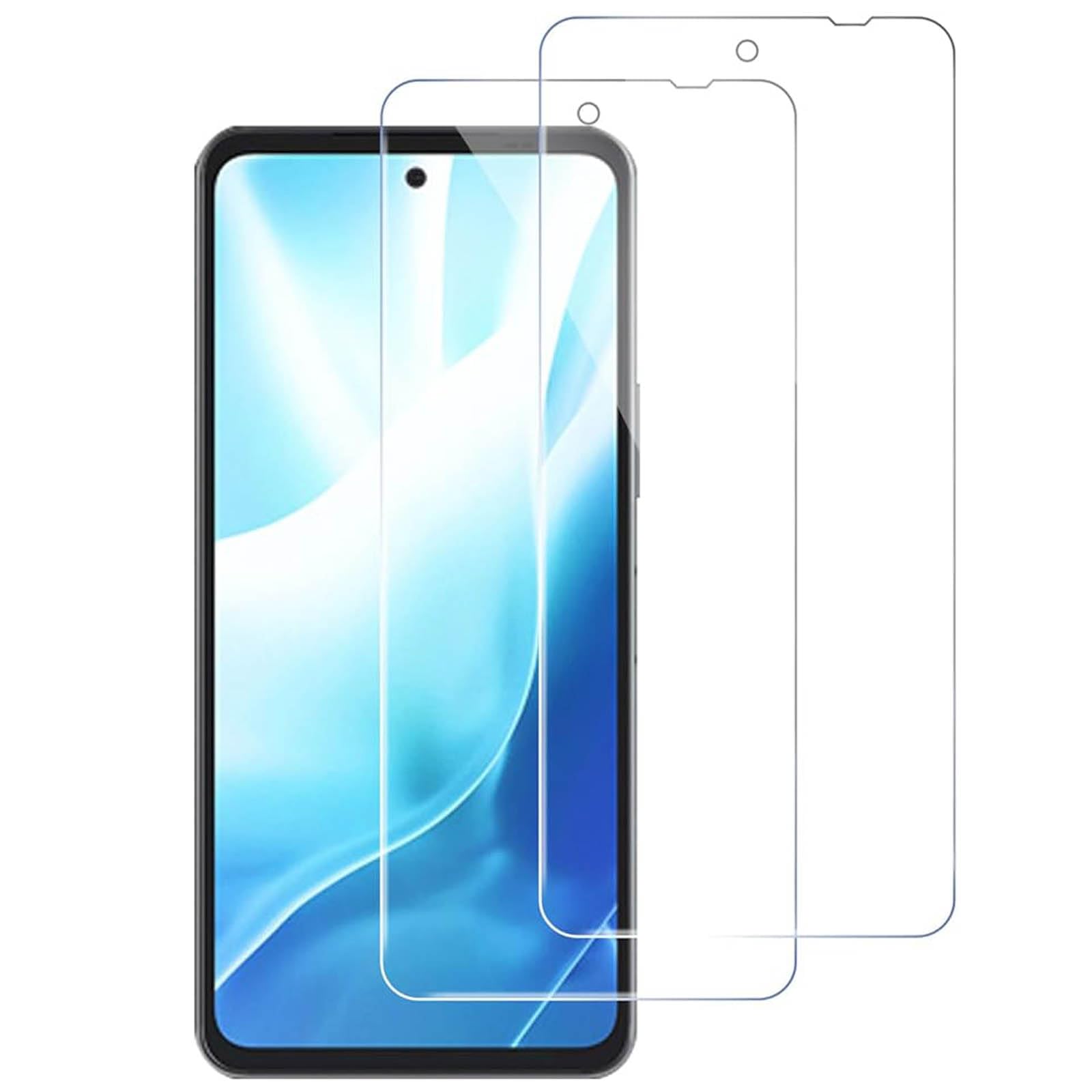 スマホ保護フィルム 2枚セット 6.6インチ 液晶保護 強化ガラスフィルム 硬度9H 耐衝撃 飛散防止 指紋防止 高透過率 気泡ゼロ 自動吸着 0.26mm 2.5D ラウンドエッジ加工