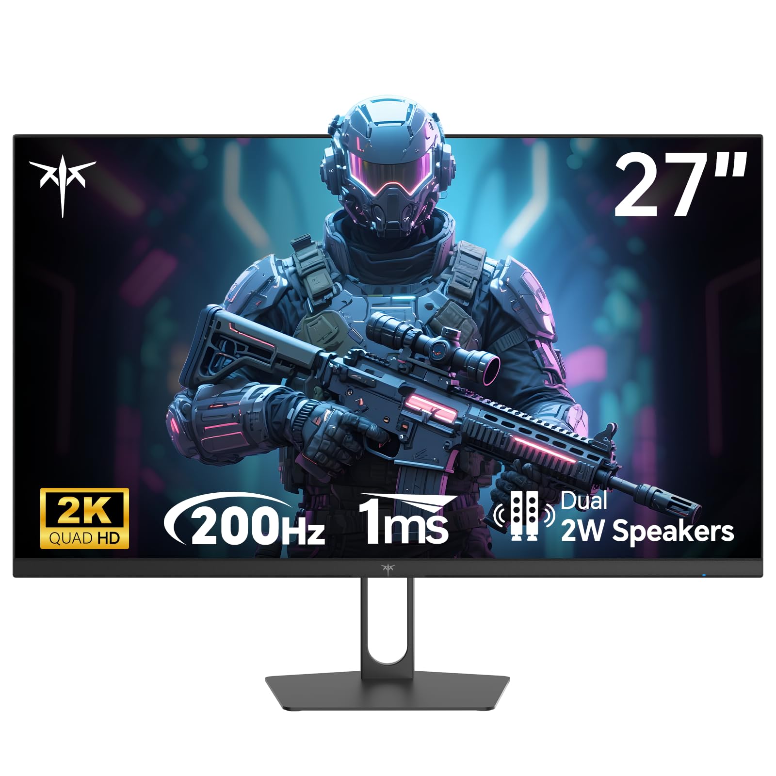 ゲーミングモニター 27インチ 2K QHD 2560×1440 210Hz 1ms IPSパネル HDR400 sRGB131% 内蔵スピーカー 同期 HDMI DP対応 PCモニター