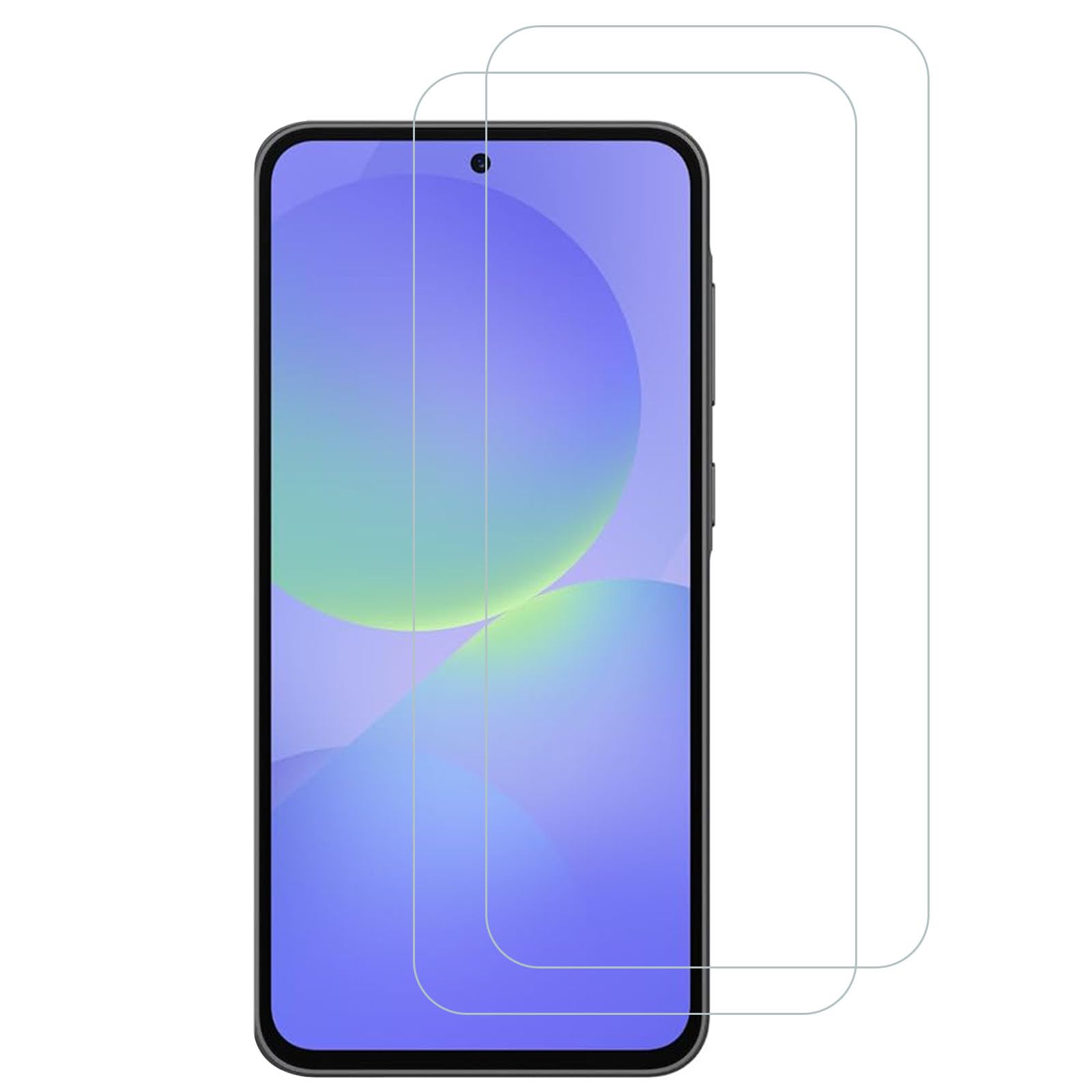 スマホ液晶保護ガラスフィルム 2枚入り 6.64インチ 強化ガラス 硬度9H 耐衝撃 飛散防止 指紋防止 高透過率 気泡ゼロ 自動吸着 0.26mm 2.5D 液晶保護フィルム
