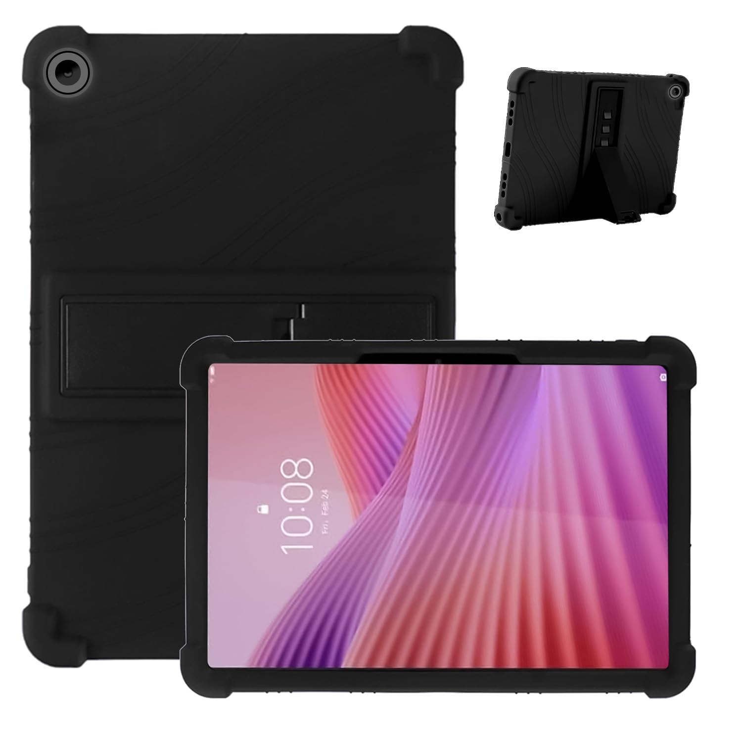 ・対応機種:NEC LAVIE Tab Lite TL103/KAL (PC-TL103KAL)、Lenovo Tab (ZAEH0063JP/ZAEH0157JP)、Lenovo Tab K10 (2nd Gen) (ZAEL0018JP) ・サイズ:10.1インチ ・素材:PC、ソフトシリコン ・構造:三重構造 ・機能:耐衝撃、横スタンド機能、角度調整可能