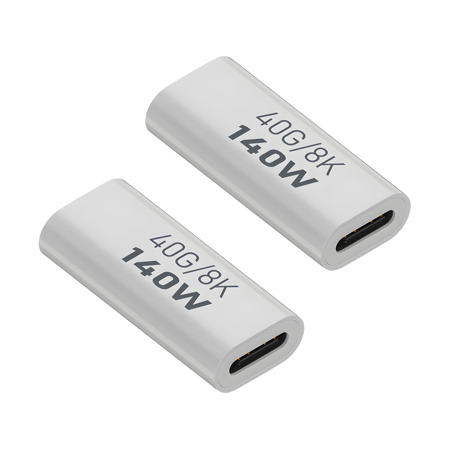・データ転送速度:最大40Gbps ・充電規格:PD3.1対応 ・充電出力:最大140W ・映像出力:最大8K(7680×4320)60Hz ・コネクタ形状:90度L型 ・入り数:2個セット
