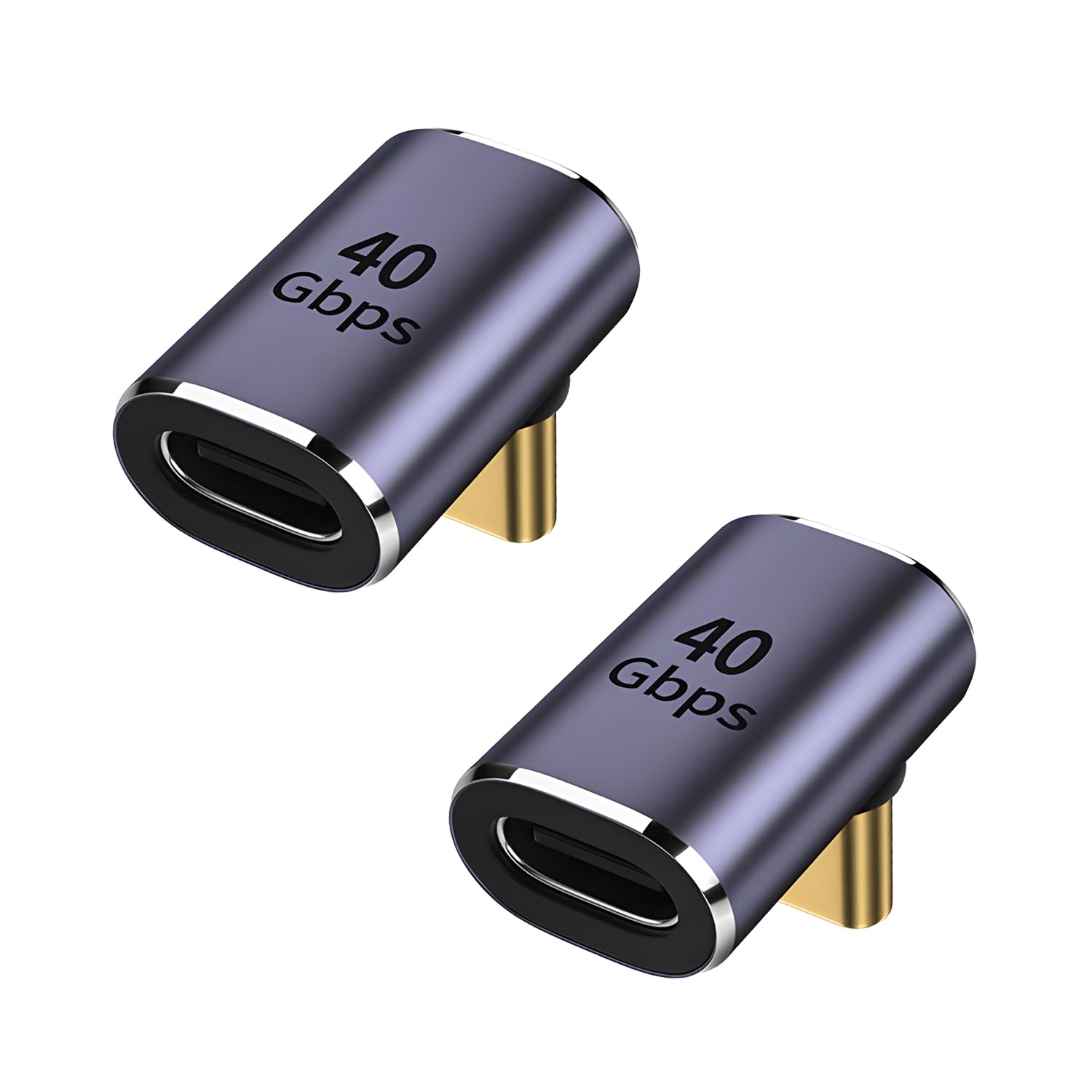 USB-Cアダプター 変換コネクタ L型 2個セット 40Gbps高速転送 PD100W急速充電 8K 6...