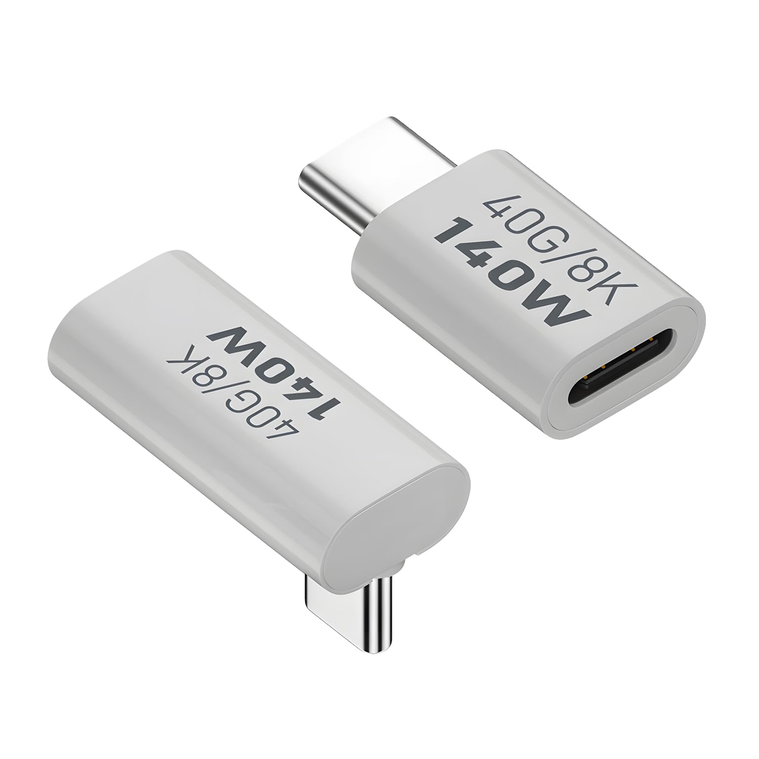 USB-C アダプター 2個セット 高速転送 急速充電 映像出力 L型 変換コネクタ 断線防...