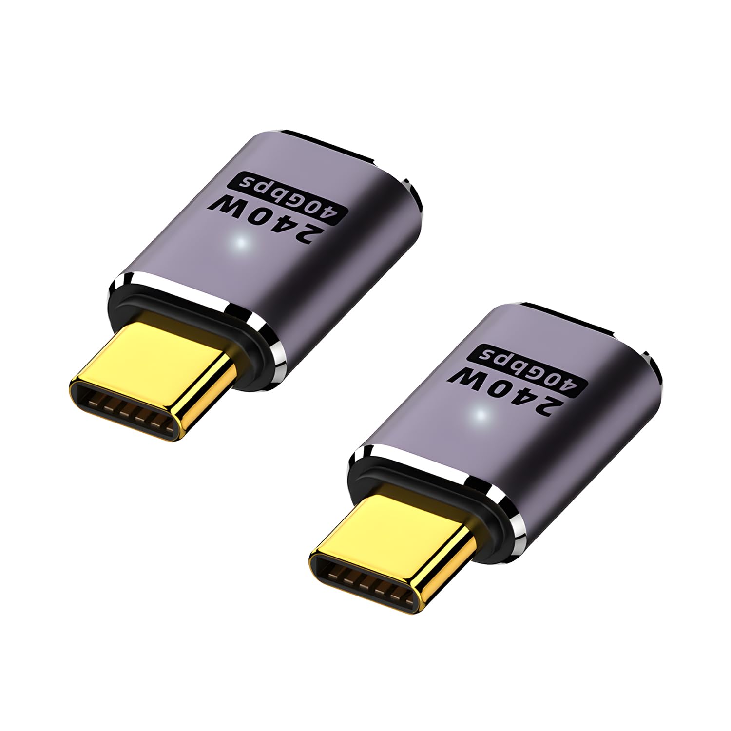 ・規格:USB4 / Thunderbolt 3 ・データ転送速度:最大40Gbps ・充電電力:最大240W ・電流:5A ・映像出力:8K@60Hz (4K@60Hz互換) ・素材:アルミニウム合金 ・機能:LEDインジケーター内蔵 ・個数:2個セット