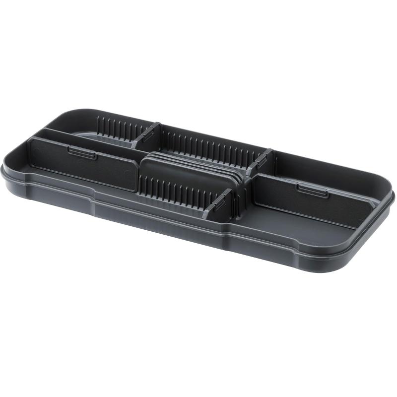 リス(RISU) 収納ボックス トランクカーゴ スタックカーゴ トレー Sタイプ ダークグレー 日本製 182108 ツールボックス GHON190スタックカーゴ(S-4・S-6)に組み合わせて使う収納トレー。[サイズ]約幅35.2×奥行15.8×高さ4cm