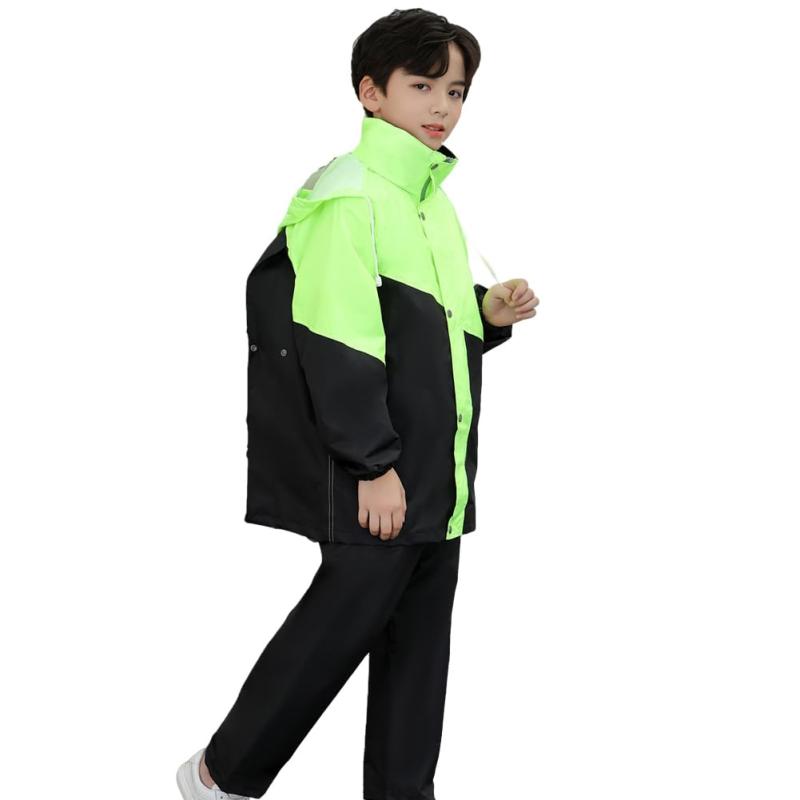 [LJZM] レインコート キッズ 上下 セパレート 子供 レインスーツ ランドセル対応 雨具 カッパ レインウエア ジュニア 男の子 女の子 男女兼用 梅雨対策 通園 通学 遠足