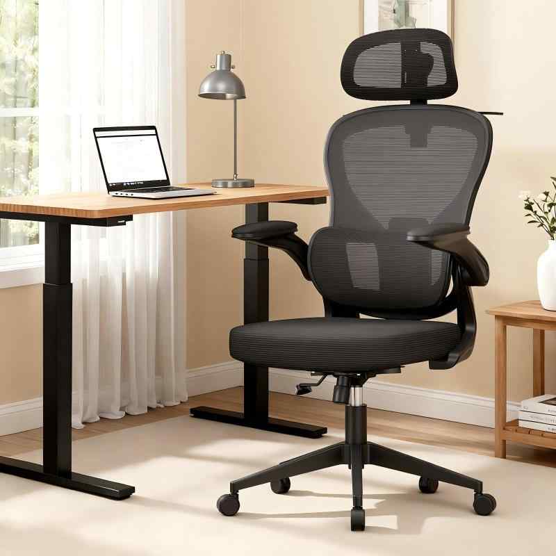 GXTRACE オフィスチェア 椅子 デスクチェア ゲーミングチェア ハンガー搭載 可動式独立型ランパーサポート 跳ね上げ式アームレスト 3Dヘッドレスト 通気性メッシュ パソコンチェア