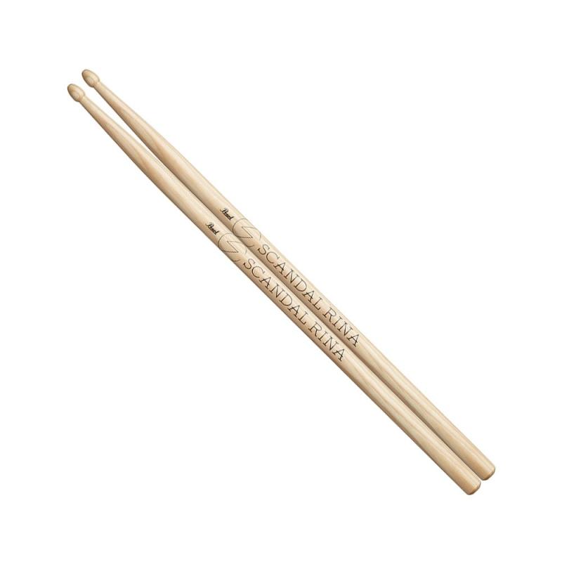 Pearl パール ドラムスティック “RINA" モデル 174Hサイズ:14.5 × 408mm材質:ヒッコリーフィニッシュ:クリアラッカー Normal-Normal Body Arrow TipRINA/SCANDALモデル