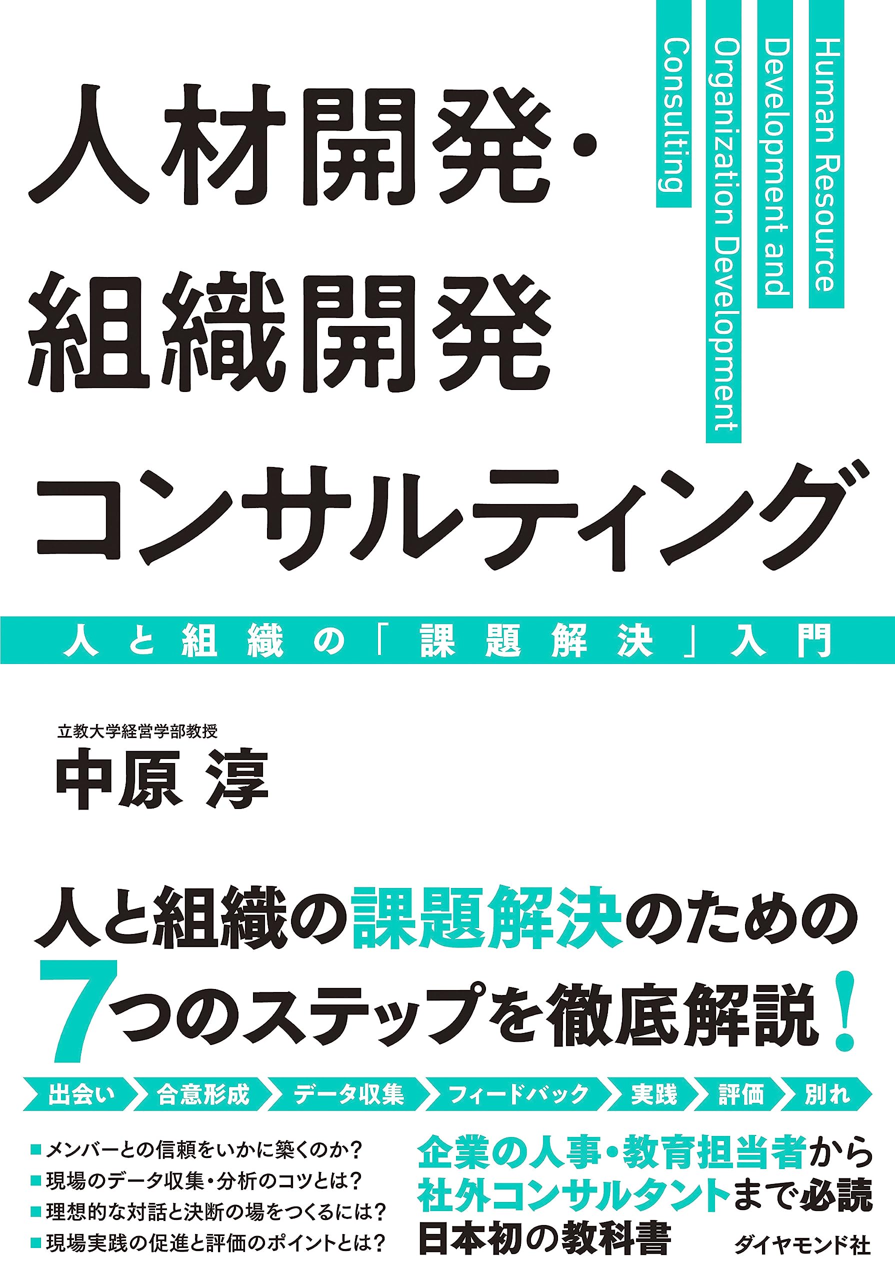 課題解決 入門書 ビジネス書 人材開発 組織開発 コンサルティング 実践ガイド 仕事の悩み 解決手法 思考法 改善スキル ビジネススキル向上