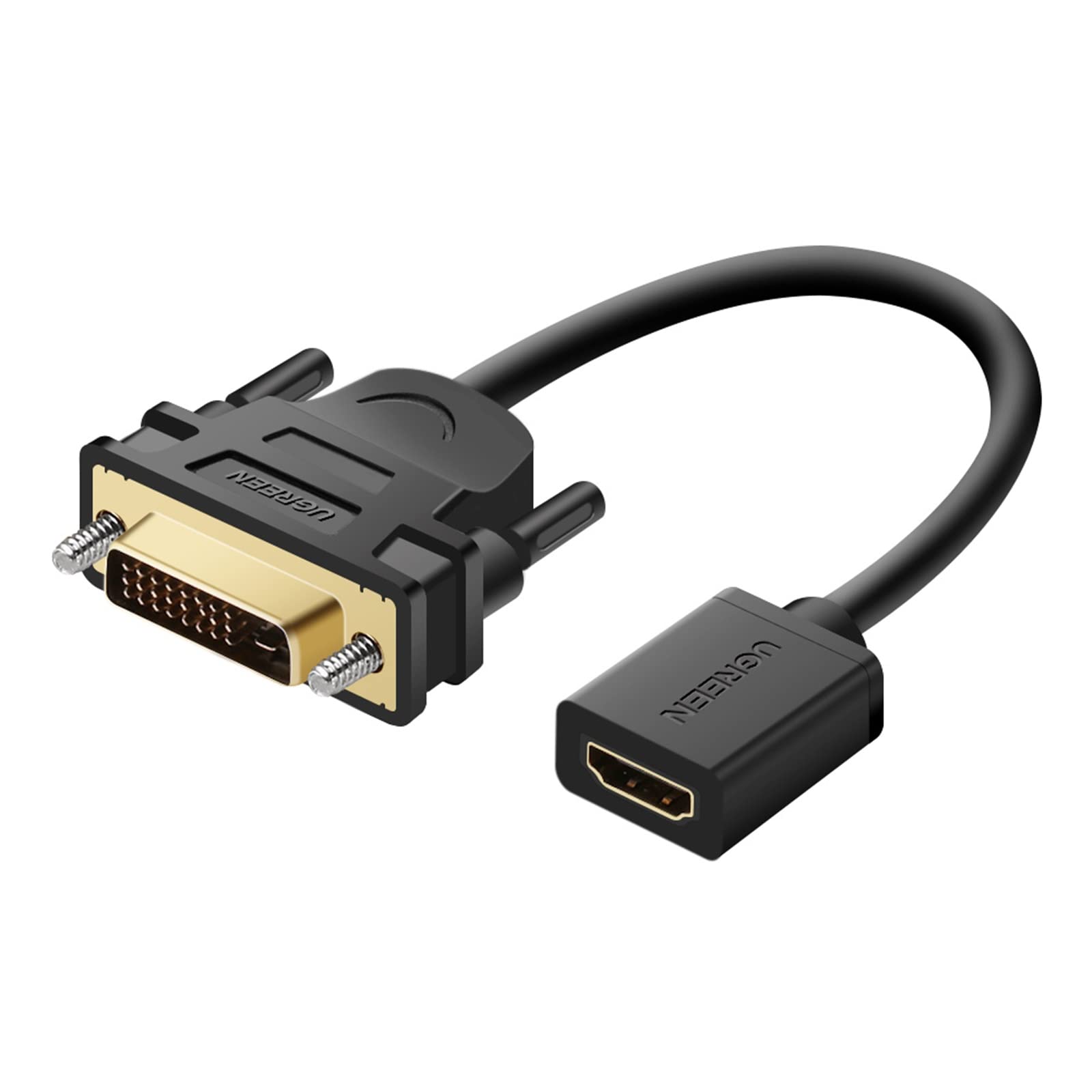 HDMI DVI 変換ケーブル 双方向伝送 DVI-D 24+1 1080P オス-メス 金メッキ