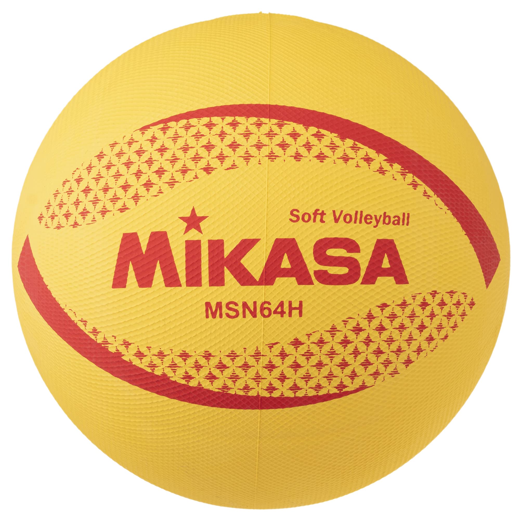 カラーソフトバレーボール 円周64cm 重量180g イエロー
