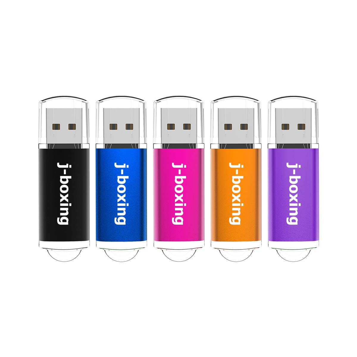 ・セット内容:5個セット ・容量:8GB(1個あたり) ・カラー:黒、青、ピンク、オレンジ、紫 ・対応OS:Windows 7 / 8 / 10 / Vista / XP / 2000 / ME / NT、Linux、Mac OS ・対応規格:USB 2.0 / USB 1.0 ・形状:キャップ式 ・機能:ストラップホール搭載