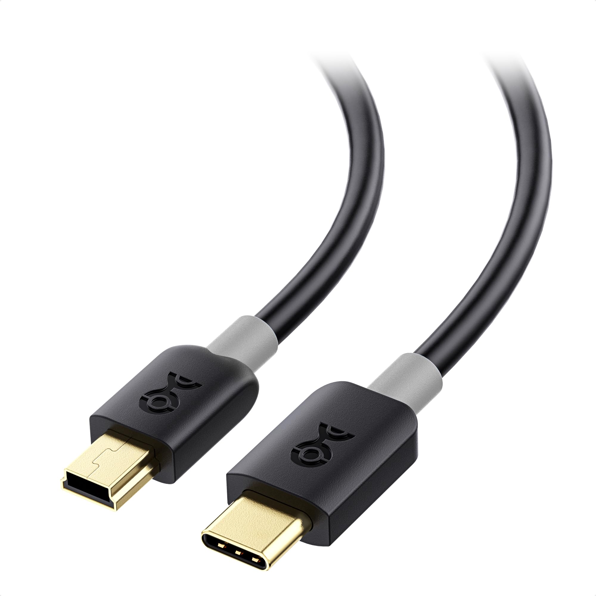 短い USB C Mini USB ケーブル 30cm Mini-B 2.0 コネクタ ブラック