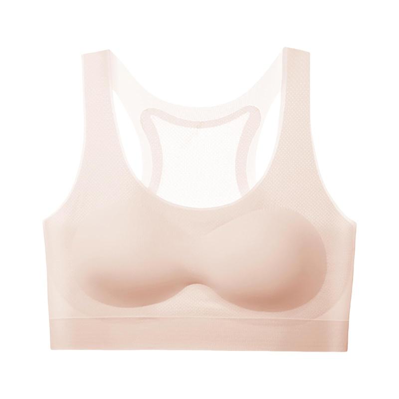 [GlamollaMisse] ブラジャー ガールズ ハーフトップ 子供用 ジュニアブラ タンクトップ 胸パッド付き スポーツブラ 小学生 中学生 ブラジャー 女の子 インナー 可愛い スポーツブラ 通気性 幅広