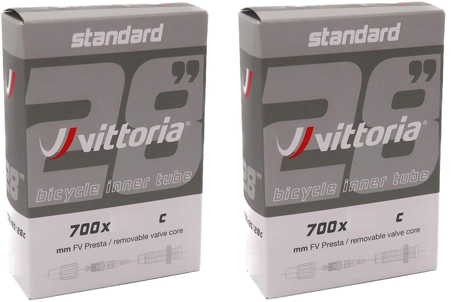 2個セット インナーチューブ 700c 仏式バルブ Standerd inner tube