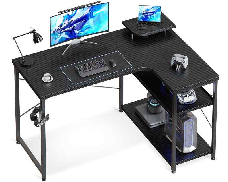 楽天市場】ODK l字デスク パソコンデスク ゲーミングデスク L字型の通販