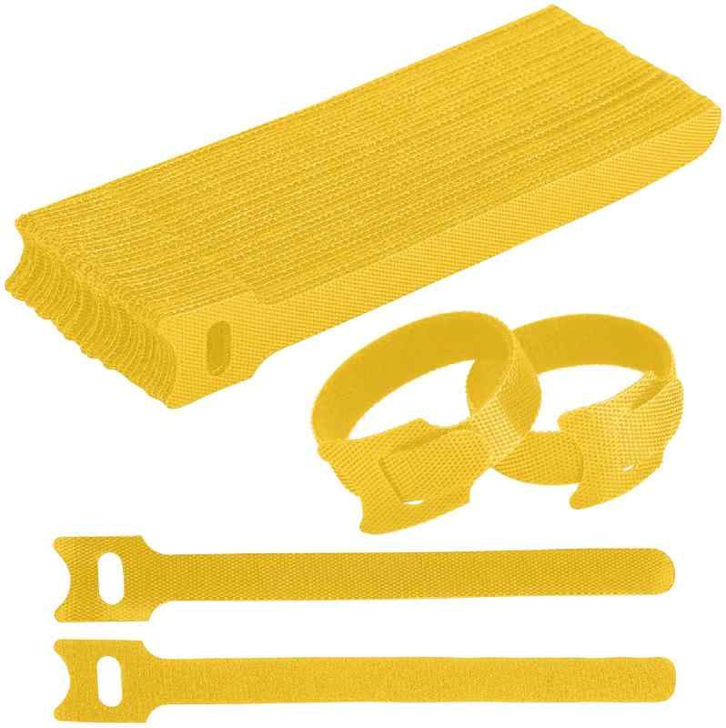 ColorfylCoco (カラフィルココ) ベルクロ ケーブルタイ マジックテープ 長さ 15cm (150mm) 大容量セット ナイロン製 ケーブルバンド 結束バンド 配線整理 薄型 高耐久