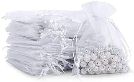 CCINEE 巾着袋 オーガンジー ラッピング ポプリ 袋 包装 プレゼント ギフト 透明 無地 小物入れ