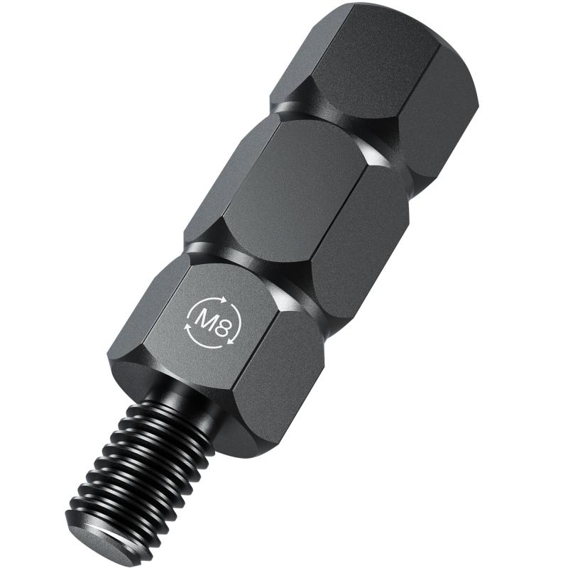 Kaedear(カエディア) バイク ミラーアダプター 変換アダプター ミラー 高さ調整 正ネジ/逆ネジ 10mm/8mm アルミニウム合金 KDR-H1