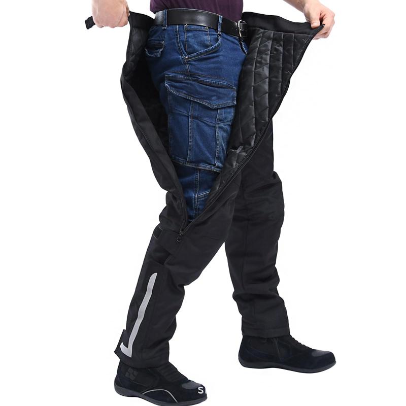 RENHE バイク オーバーパンツ 冬用 バイクパンツ メンズ ライディングパンツ 防寒 ライダースパンツ プロテクター付き スノーボードパンツ 防寒保温 防風防水