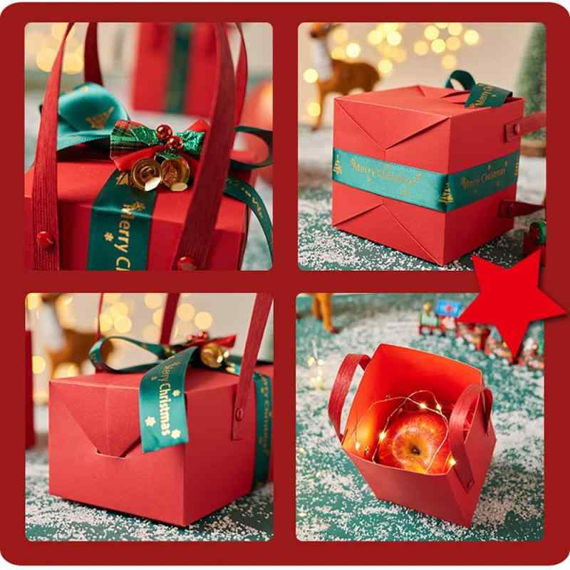 光樹製紙 【クリスマス】 クリスマスギフトバッグ リポン付(サイズ別3枚セット+メッセージカード3枚) 高級クラフト 紙袋 ラッピング袋 プレゼント用 返礼品用 景品用 贈り物 お祝い