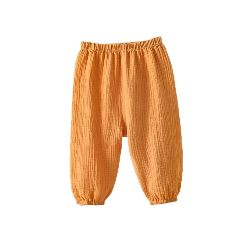 [SEIWARAKU] ズボン パンツ 赤ちゃん キッズ 虫除け 蚊よけ 薄手 可愛い コットン 涼しい ロングパンツ 部屋着 男の子 女の子 日焼け防止 蚊や虫の防止 春 夏 秋 ウエストゴム 4才まで