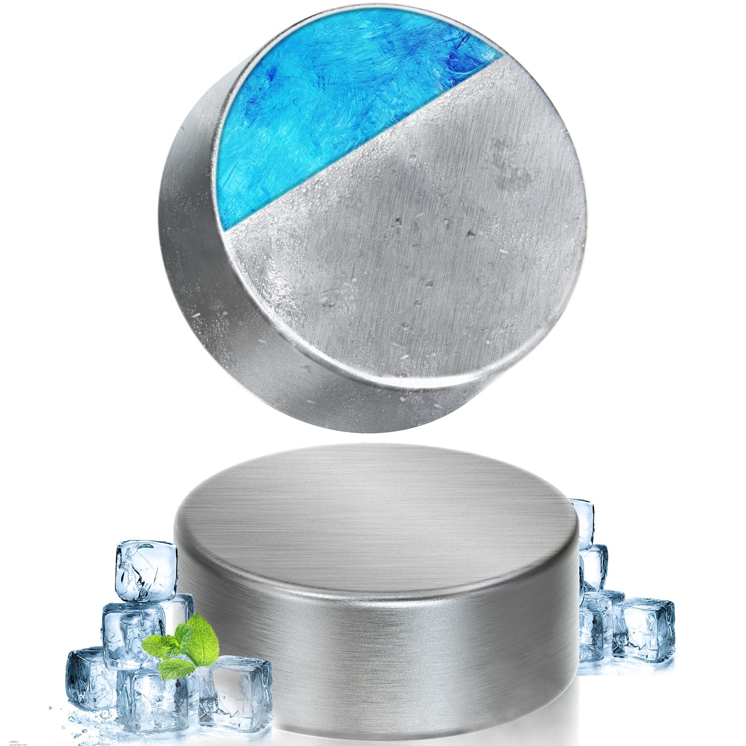・冷却性能:氷点下-11.3℃ ・材質:ステンレス ・厚さ:13mm ・重量:約420g ・サイズ:約17.5×11.5×1.3cm ・表面加工:酸化チタン被膜(抗菌効果)