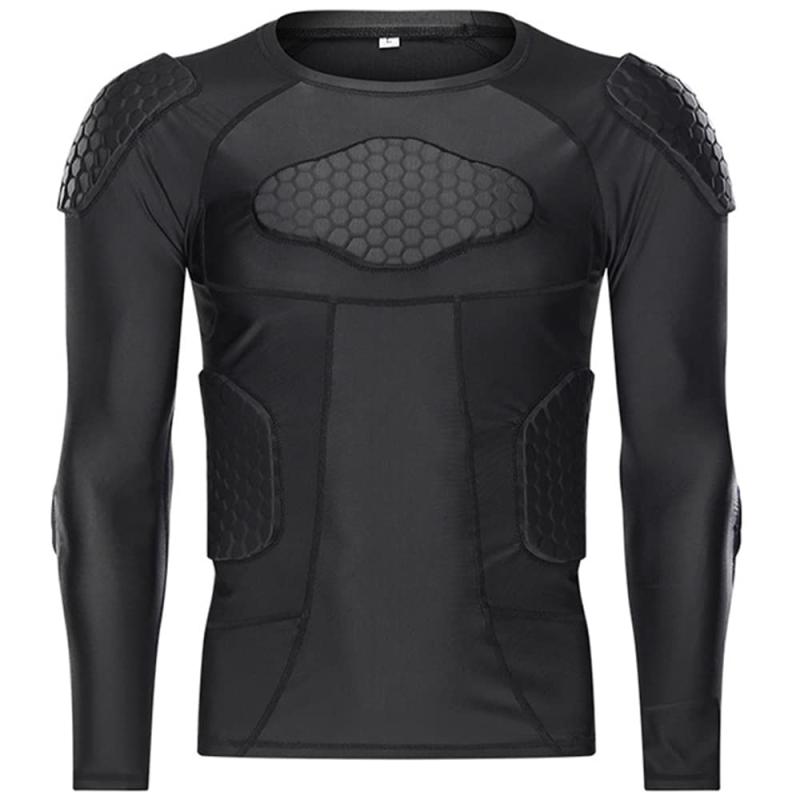 RENHE ボディープロテクター 上半身 ショルダーガード ラグビー 長袖 コンプレッションウェア メンズ ..