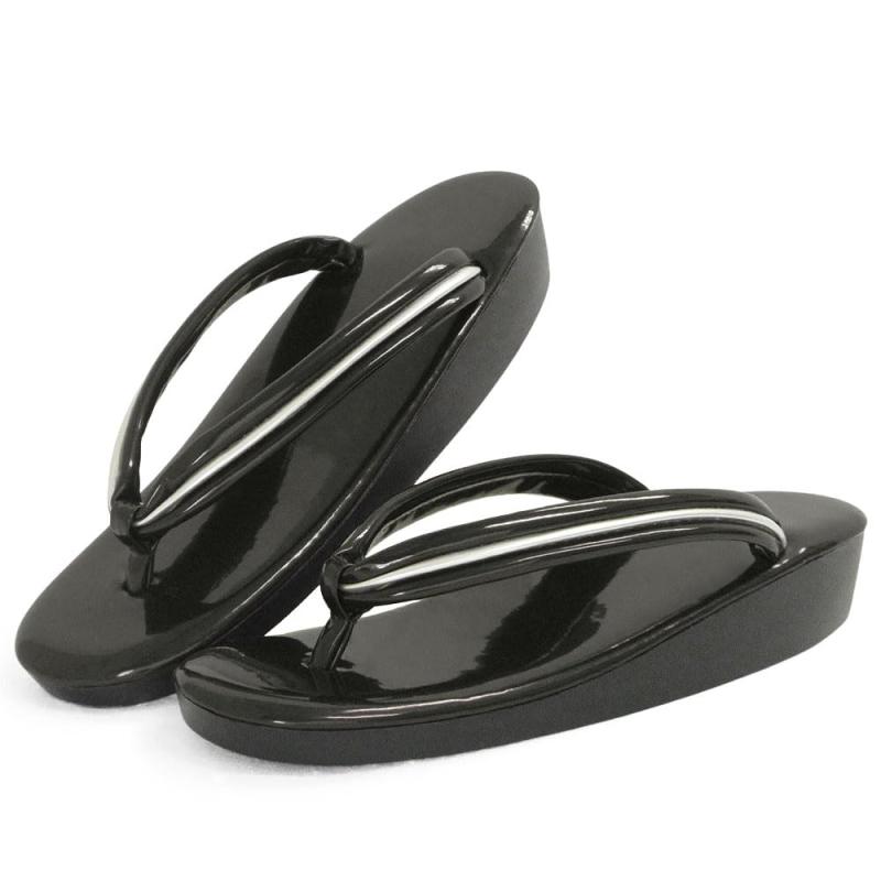 [Kyoto Kashin] 【京都華心】 草履 ウレタン レディース ウレタン草履 痛くない やわらかい 疲れにくい ソフト鼻緒 レザー パール エナメル お洒落 袴/S M L LL サイズ フリーサイズ/zo-06-103