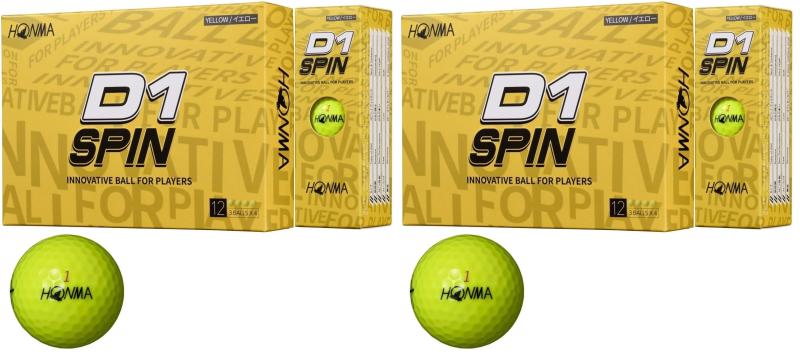 本間ゴルフ HONMA ボール D1 SPIN ボール 1ダース(12個入り)