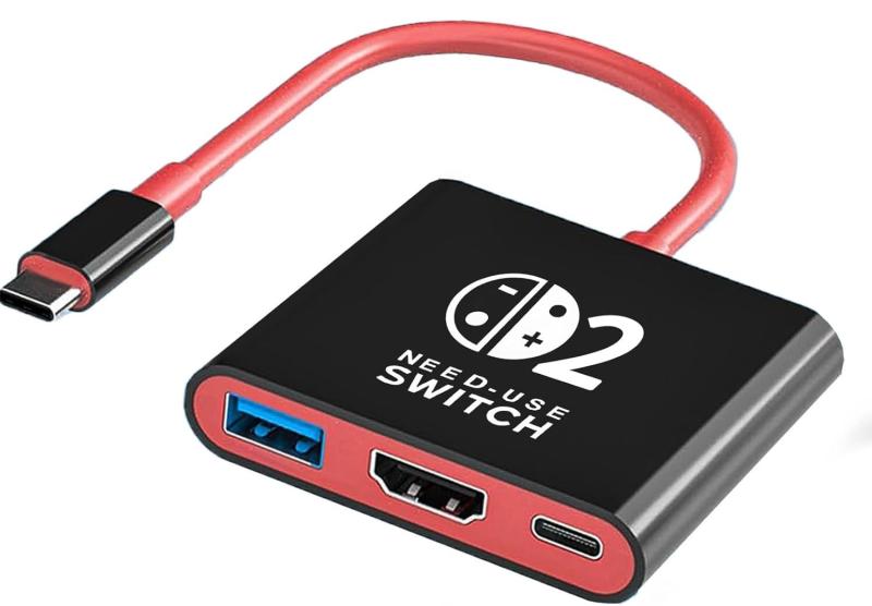 Switch 2 ドック 「21.0.0」対応 テレビ接続出力 直接にTV出力 ドック多機能 スイッチ 2 ドック HDMI 4K@60Hz/USB 3.0/PD100W 急速充電 TVモード/充電モード マルチシステム互換性 遅延なし スイッチ ドッ