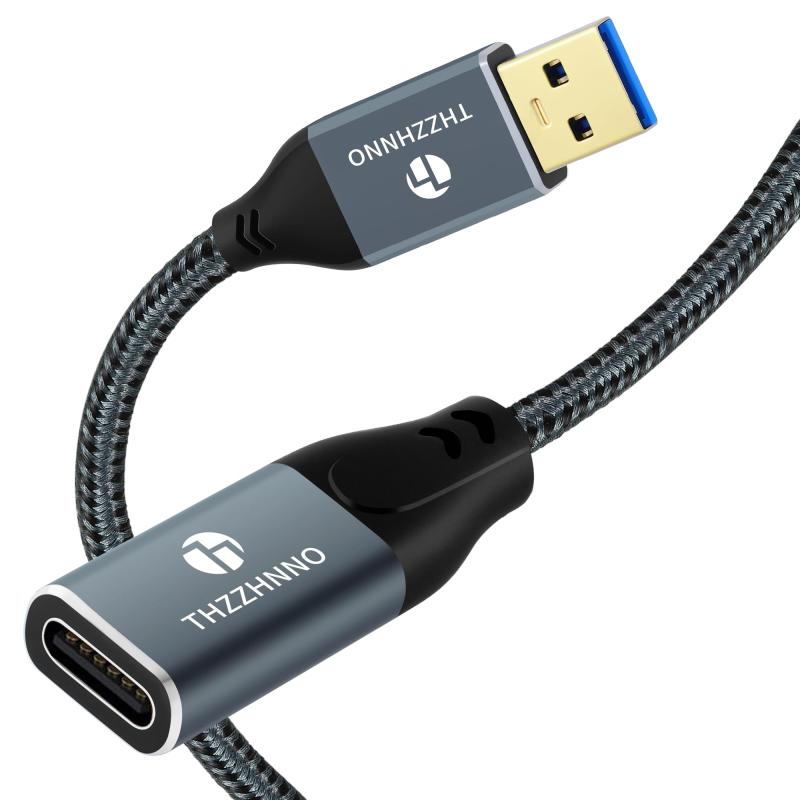 Thzzhnno USB Type-C - USB Type-A 変換アダプター延長ケーブル