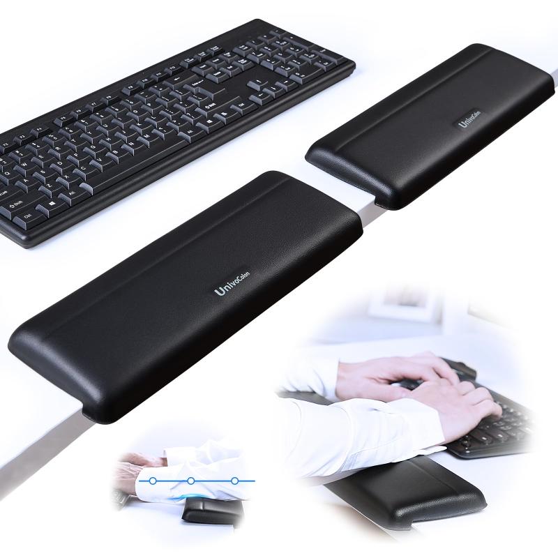 UnivoColors 姿勢改善 プレミアンPUレザー L字型デスクエッジクッション 長時間作業に最適な人間工学デザイン,DE92