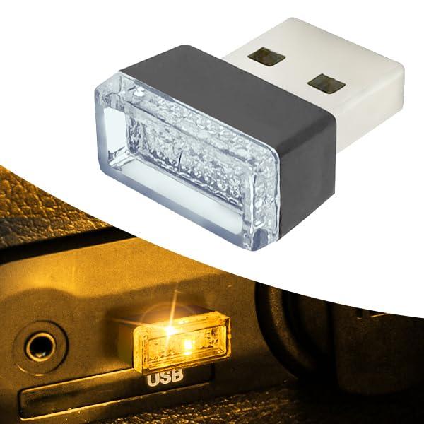 ライズジャパン 光る USB端子 LEDライト 車用 パソコン USB コネクタカバー USBポート ほこり防止 車内ライト イルミネーションライト Type-A USBライト