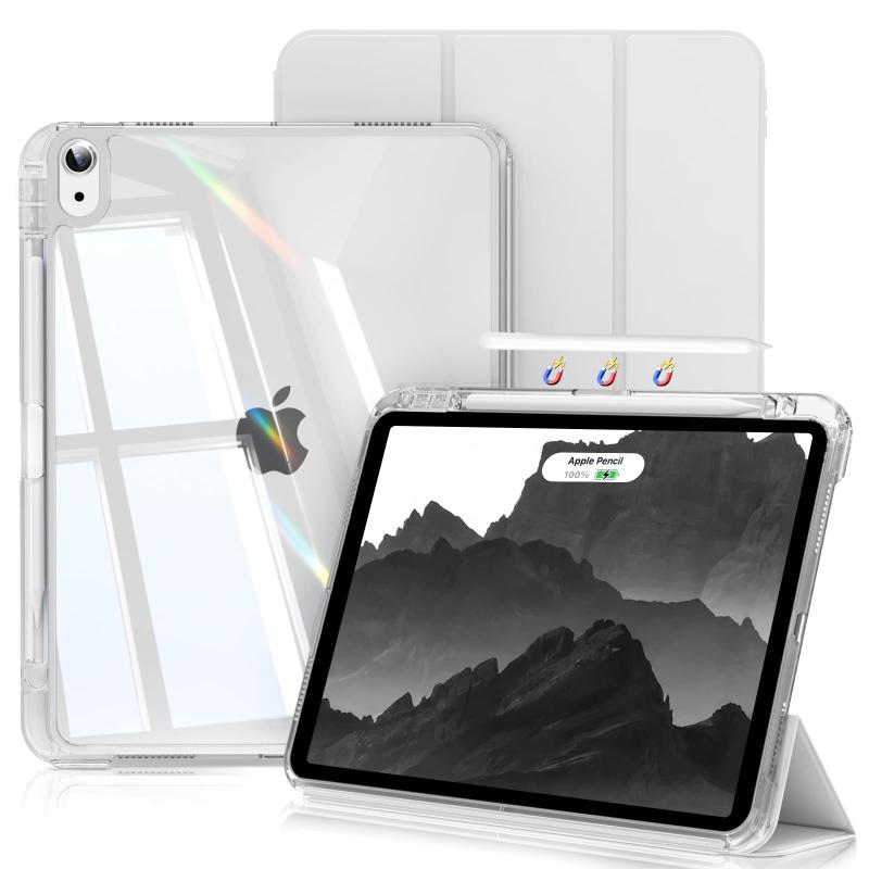 SQBEBS iPad Air 11インチ (M2/M3) ケース 2025/2024 iPad Air 第5世代/第4世代 ケース 分離式 2022/2020 10.9インチ 透明 背面 着脱式 カバー