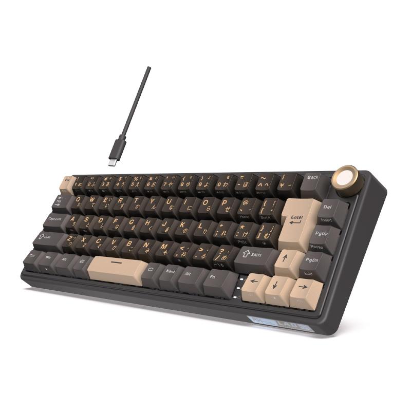 RK ROYAL KLUDGE R65 有線ゲーミングキーボード ボリュームノブ付き