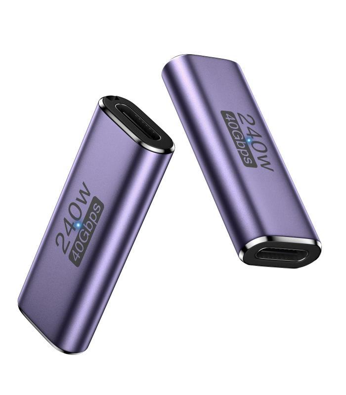 TypeC 変換アダプタ 2個セット TiMOVO L字型 USB4.0 OTG対応 8K/4K/2K/60Hz映像出力 240WDC急速充電 48V/5A 40Gbps高速データ転送 Switch/MacBook Pro/Air/Pad Pro/などT