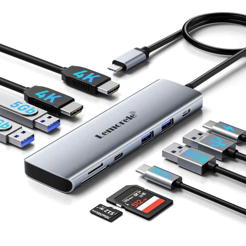 USB C ハブデュアル HDMI 拡張 ドッキングステーション TC91-001