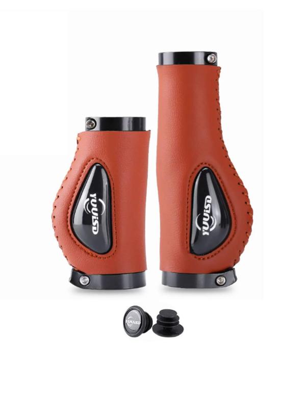 REYLNXR 自転車グリップ ロードバイク 革 快適 滑り止め 衝撃吸収 耐摩耗 防水