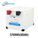オンリースタイル リン酸鉄リチウムイオンバッテリー3750Wh/300Ah【バッテリーセーバー内蔵】(型式:OS-GSP300AH12V_5P)