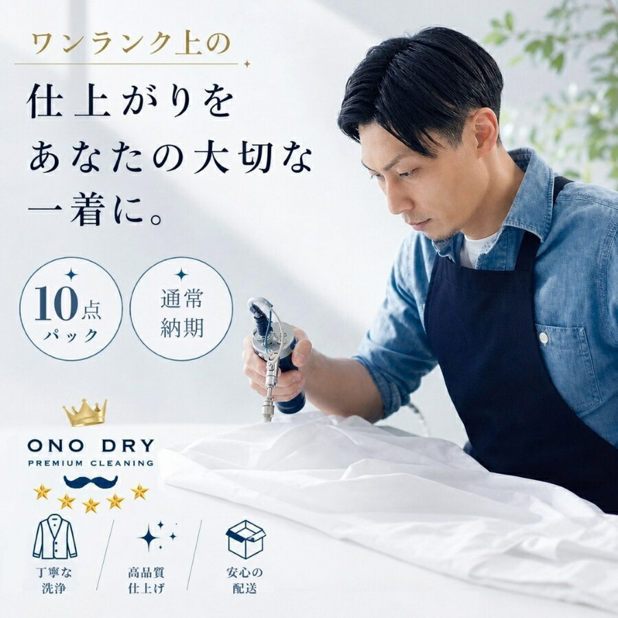 クリーニング 詰め放題 宅配 10点 高級仕上げ 宅配クリーニング 小野ドライ【サービス特集認定商品】