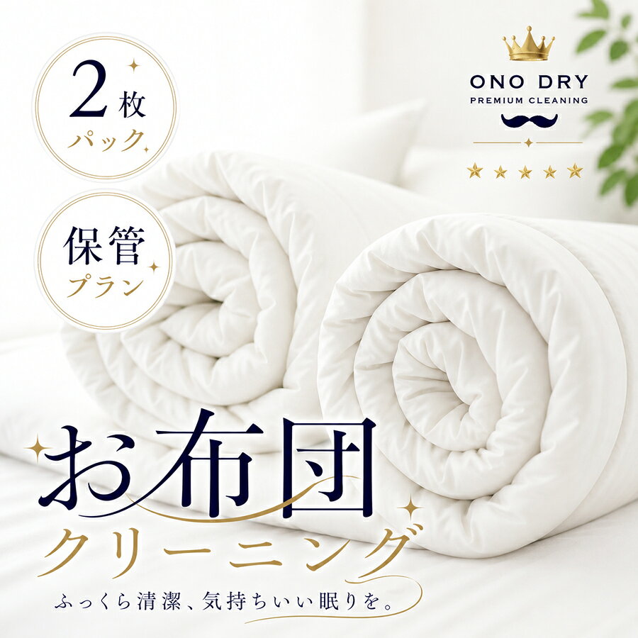 【保管サービス付き】布団 クリーニング【ポイント5倍】 宅配 ふとん専科小野ドライ 2点 高品質 クリーニング