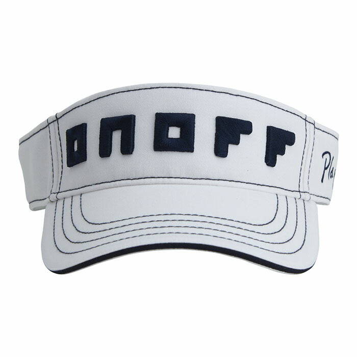 【オノフ】ゴルフ サンバイザー YOK0322 ロゴ入り 綿／ONOFF Sun Visor