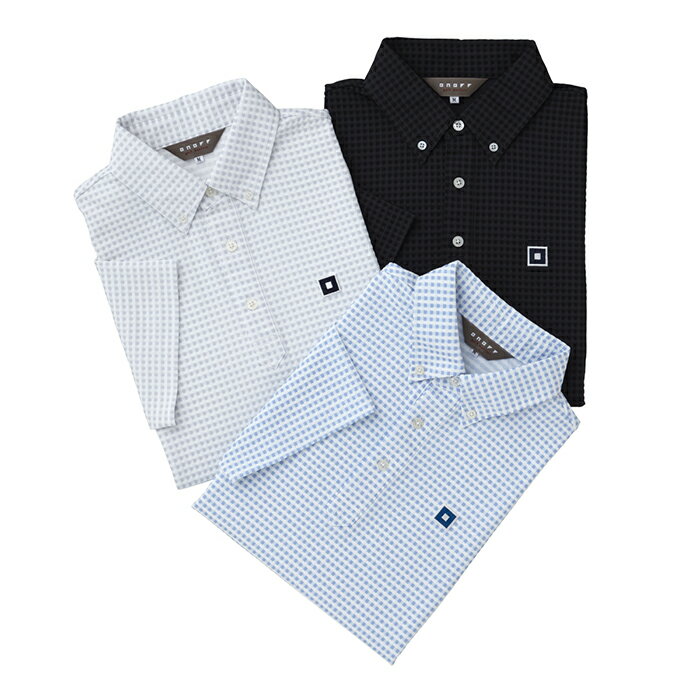 2024年春夏モデル【オノフ】ゴルフ メンズポロシャツ OWP301 ゴルフウェア 半袖／ONOFF Mens Polo Shirt