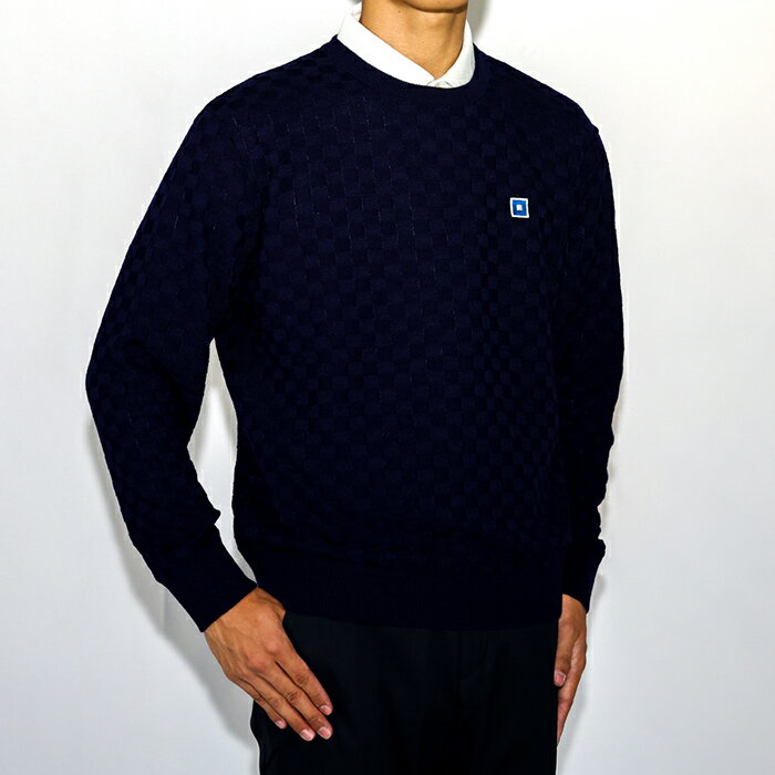 【オノフ】ゴルフ メンズ クルーネックセーター OZE201 ゴルフウェア 防シワ／ONOFF Men’s Sweater