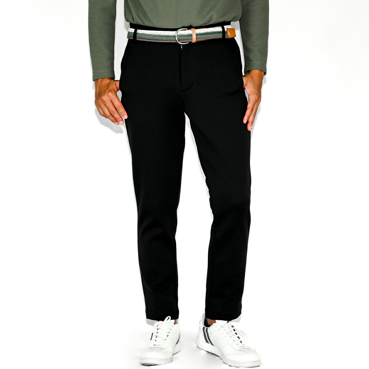 【オノフ】ゴルフウェア メンズ ダンボールニット テーパードパンツ OZS101／ONOFF Men’s Double Knit Tapered Pants