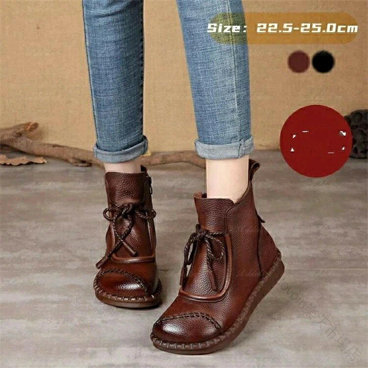 歩き疲れないあったかぺたんこでかわいいローヒールショートボアショートブーツレディース外反母趾甲高..